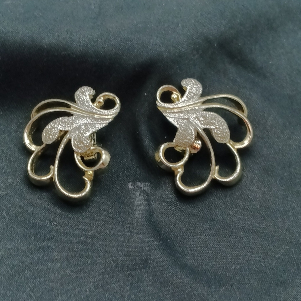 Sarah Coventry Gold and Silver Vintage Earrings